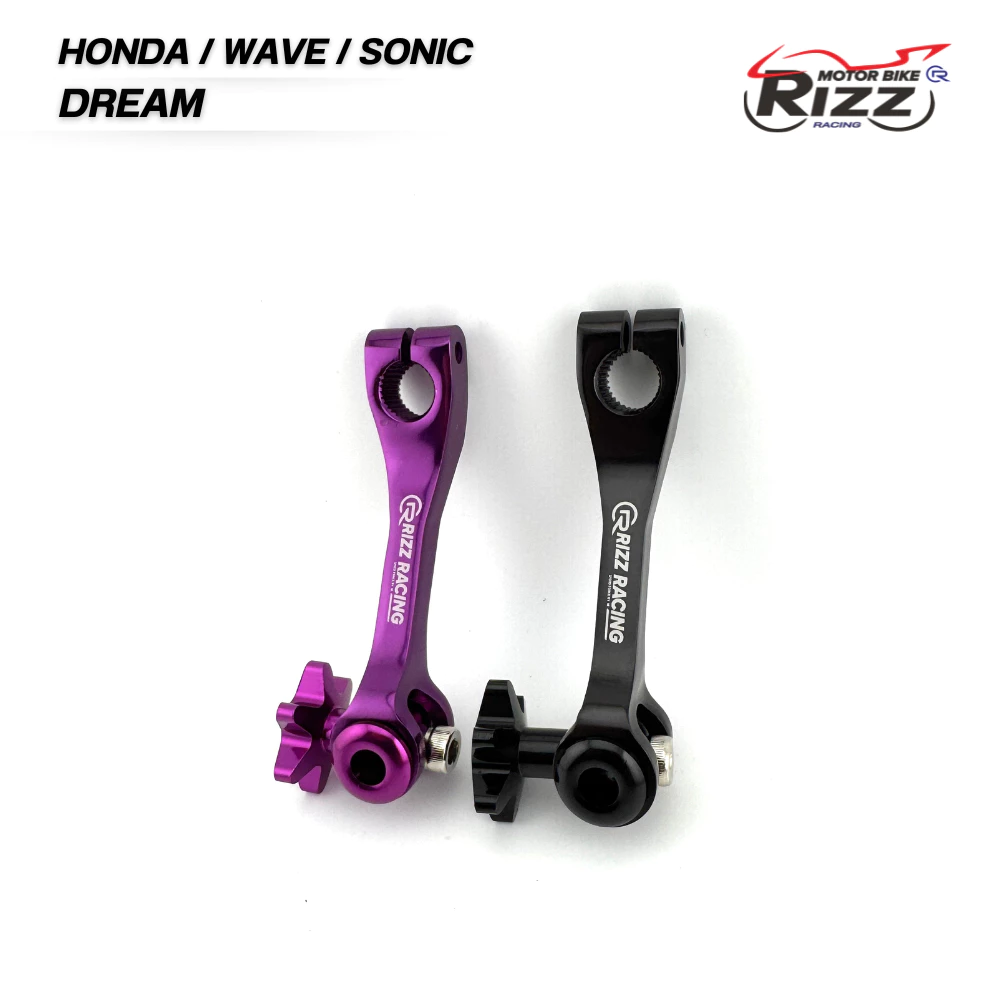 มือลิงเบรคหลัง HONDA WAVE/DREAM CNC อลูมิเนียมสีเดียว รูปที่ 4