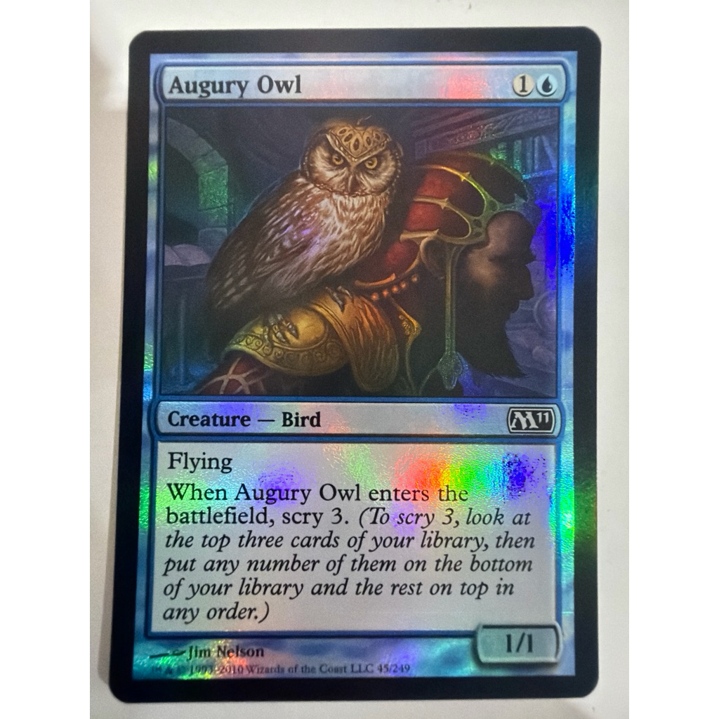 2011 Core Set Foil: Augury Owl ของแท้พร้อมส่ง MTG Magic the gathering ...