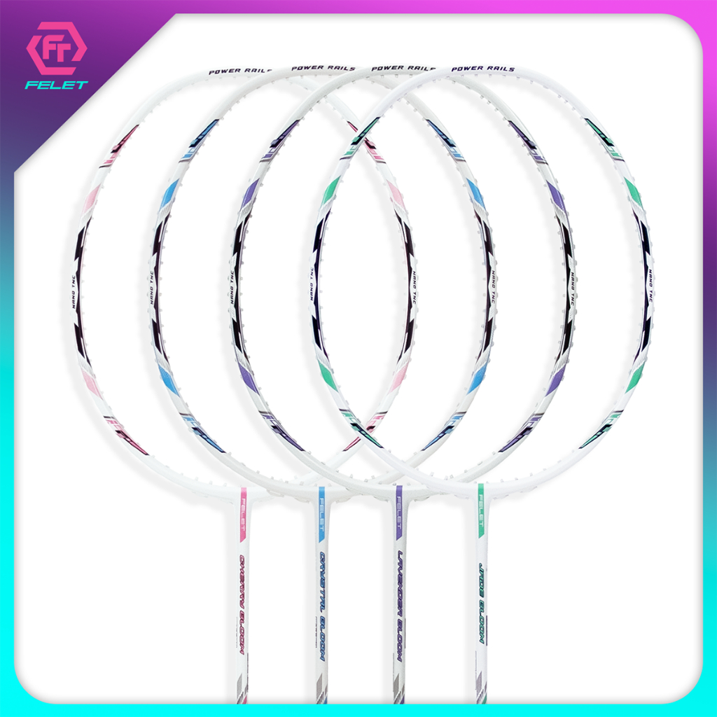 FELET ไม้แบดมินตัน รุ่น BLOOM แถมเอ็น คละสี + ซองหนัง PVC | Shopee Thailand