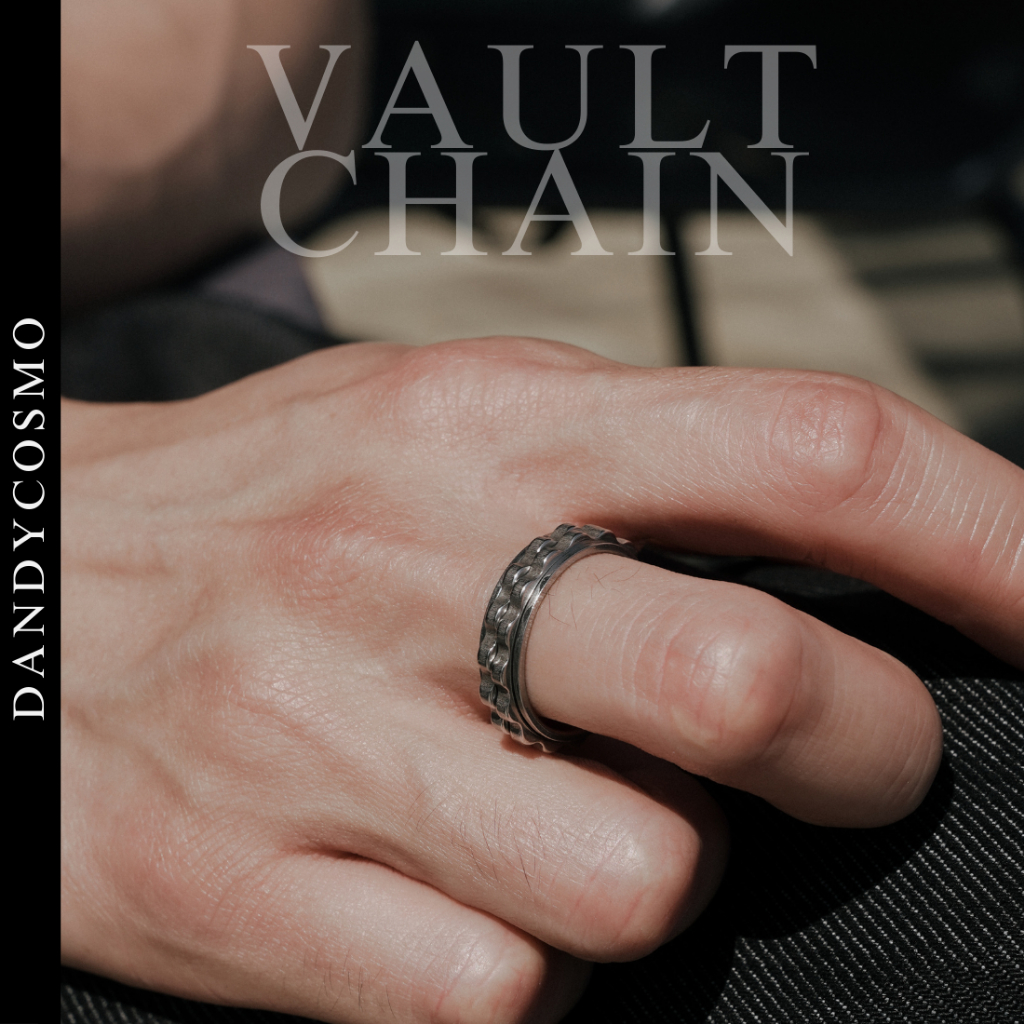 DANDY COSMO | แหวน สแตนเลส รุ่น Vault Chain ดีไซน์สวย เป็นเอกลักษณ์ ...