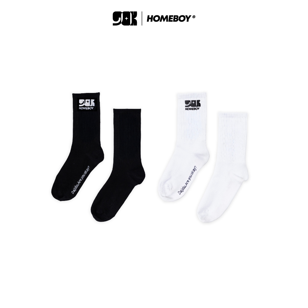 ️[ส่งด่วน กทม. 4 ชม.] ️HOMEBOY เช็ตถุงเท้าข้อยาว รุ่นHB.2PACK.9OK.SOCK ...