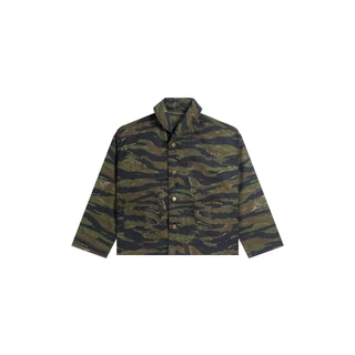 Shawl Collar Field Jacket Camo Green เสื้อแจ็คเก็ต