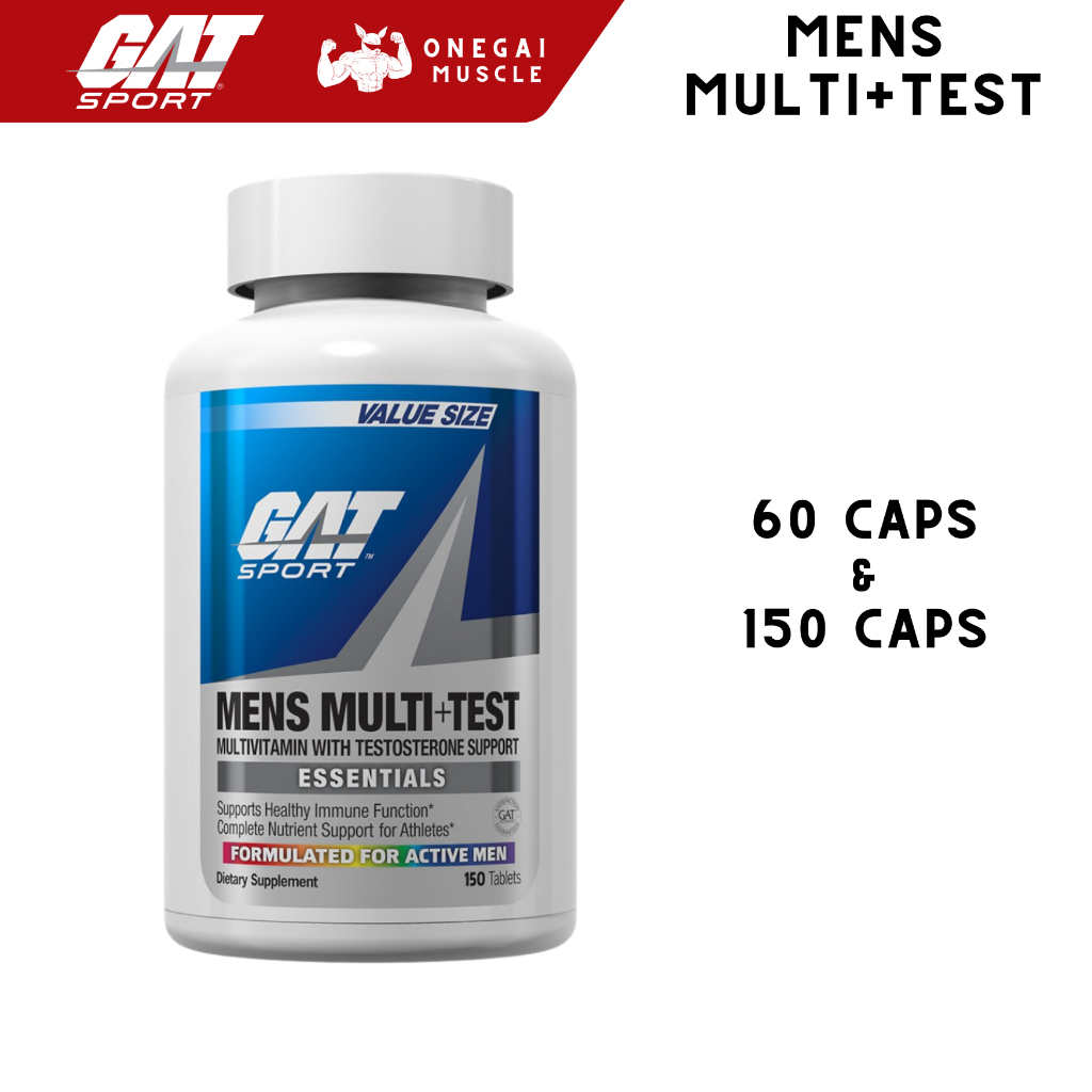 GAT Mens Multi+Test Gat sport 60 caps, 150 caps, GAT Sport, Gat multi ...