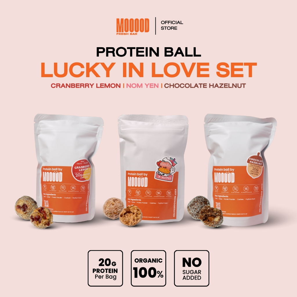 โปรตีนบอล Lucky In Love Set (Cranberry Lemon & Nom Yen & Chocolate ...