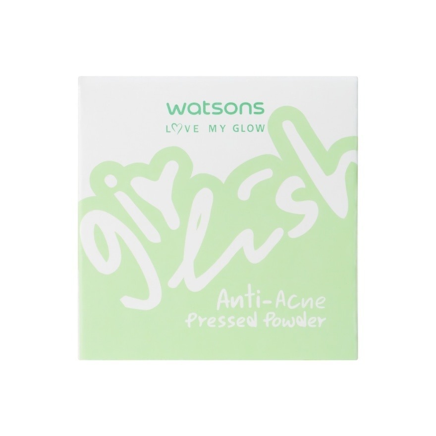 Watsons แป้งอัดแข็ง เนื้อละเอียด เนียนนุ่ม เบา Girlish Anti-Acne ...