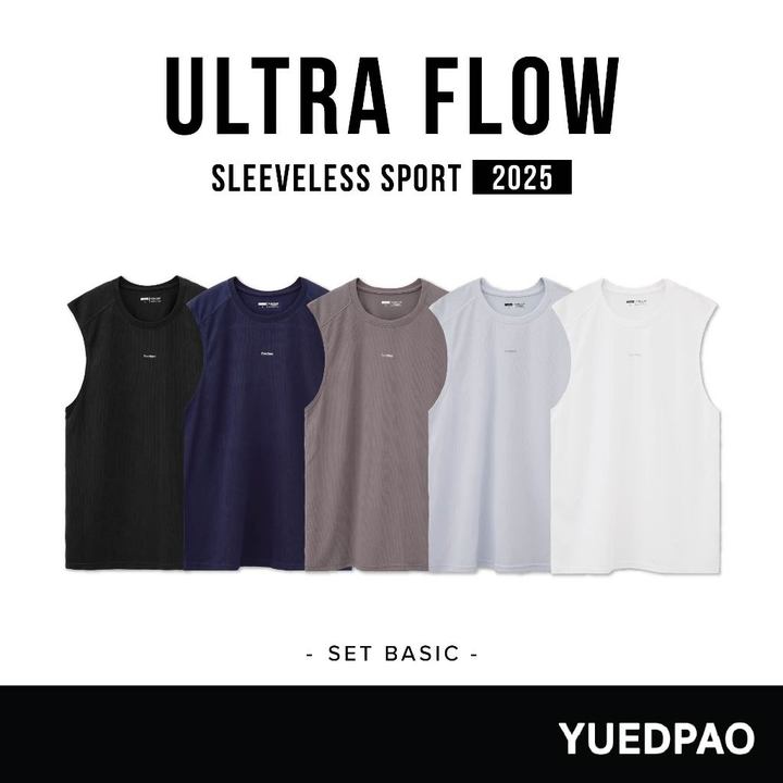 Yuedpao Sportswear - Ultra Flow Sleeveless Sports 2025+2026 (Set Basic) เสื้อออกกำลังกายแขนกุด เสื้อกีฬา (10 สี) — เสื้อผ้ากีฬาและเครื่องแต่งกาย แบรนด์ Yuedpao ของแท้ 100% เช็คราคาจาก Shopee Lazada thumbnail 6