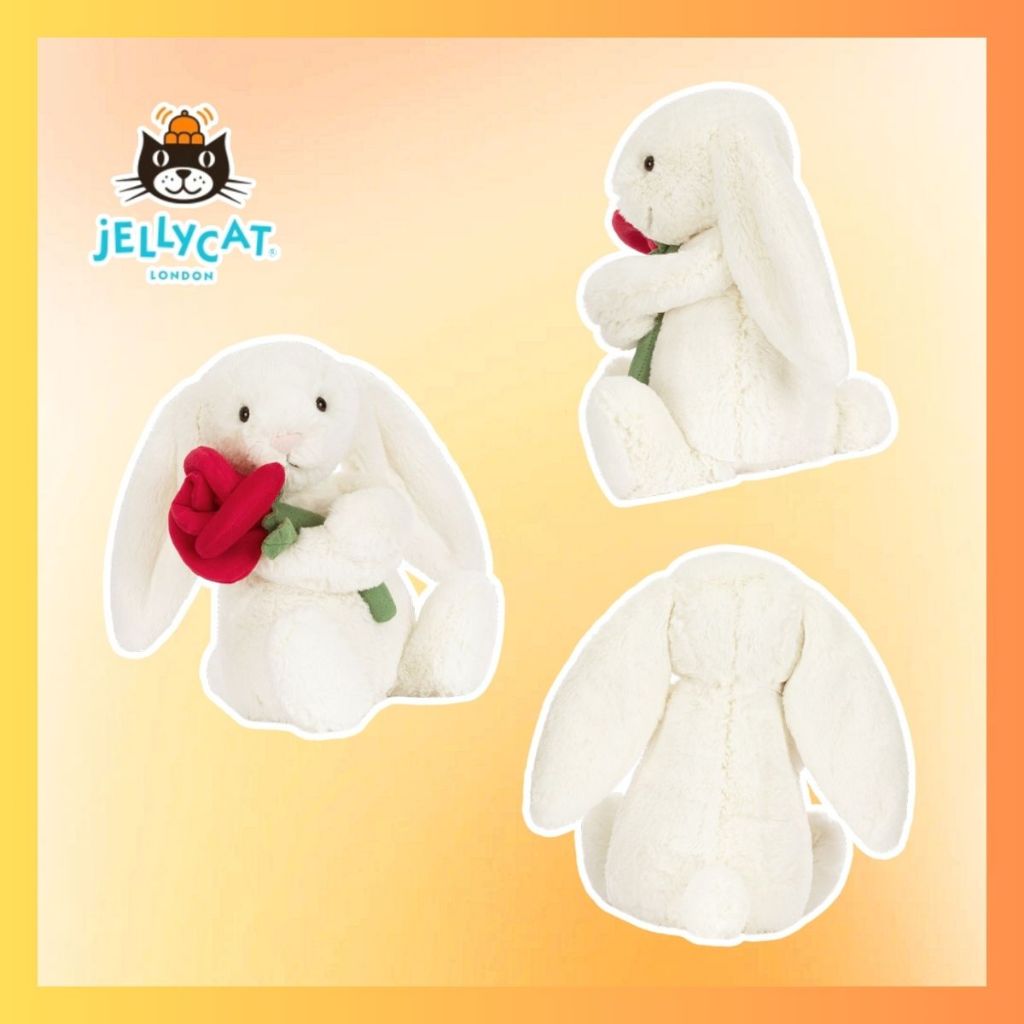jellycat Rose Bunny ตุ๊กตา jellycat นุ่มและฟู วัสดุที่ปลอด ภัยของแท้ ...