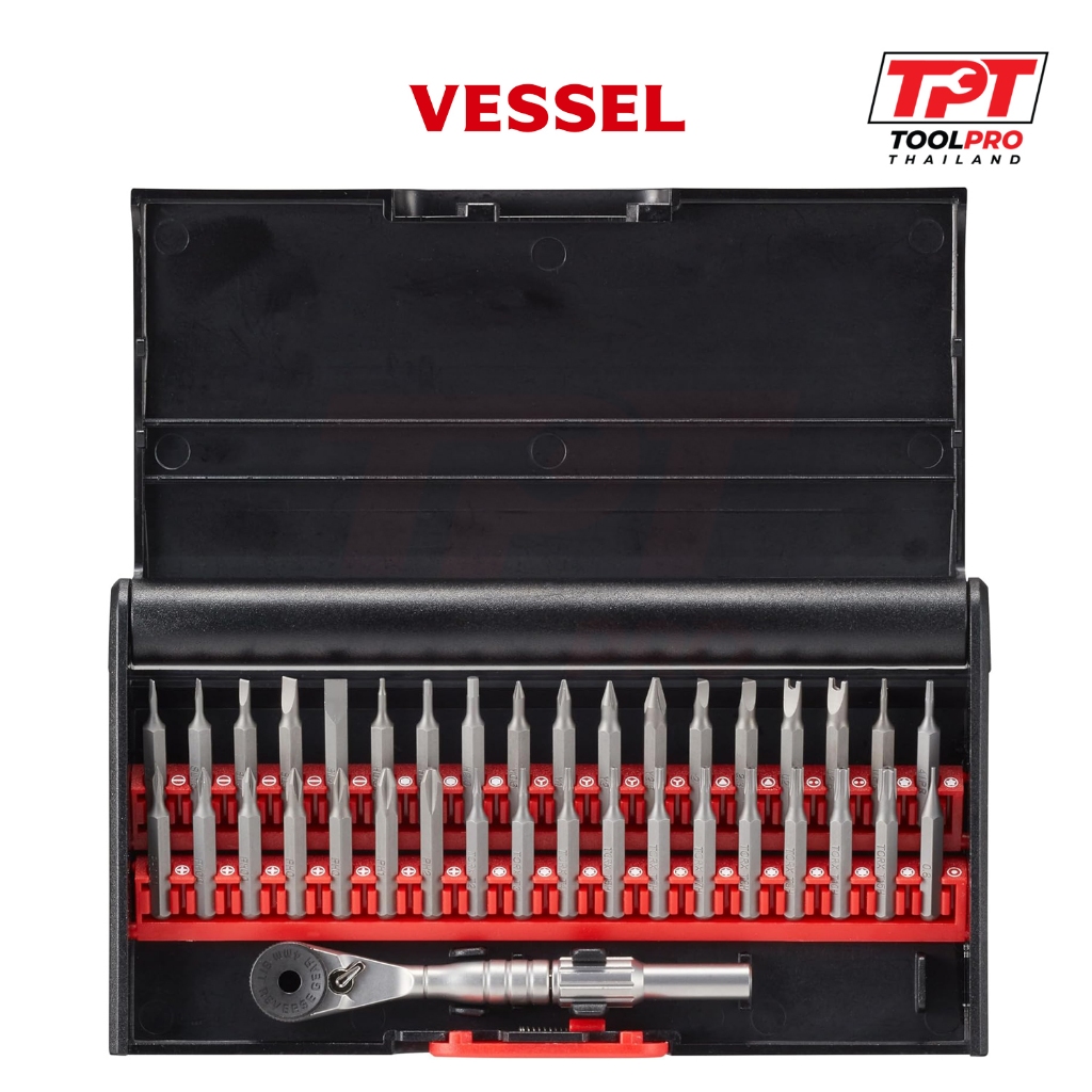 Vessel ชุดดอกไขควง ด้ามก๊อกแก๊ก Micro Precision Mini Ratchet Bit Set ...