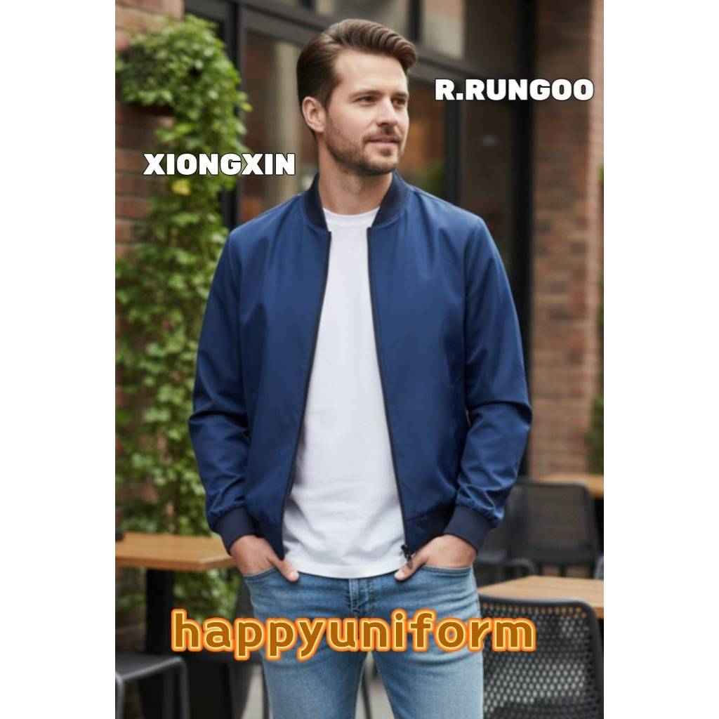 XIONG-XIN และ R.Rungoo เสื้อเเจ็คเก็ตคอจีน รุ่นดีผ้าไมรโครไฟเบอร์พีช ...