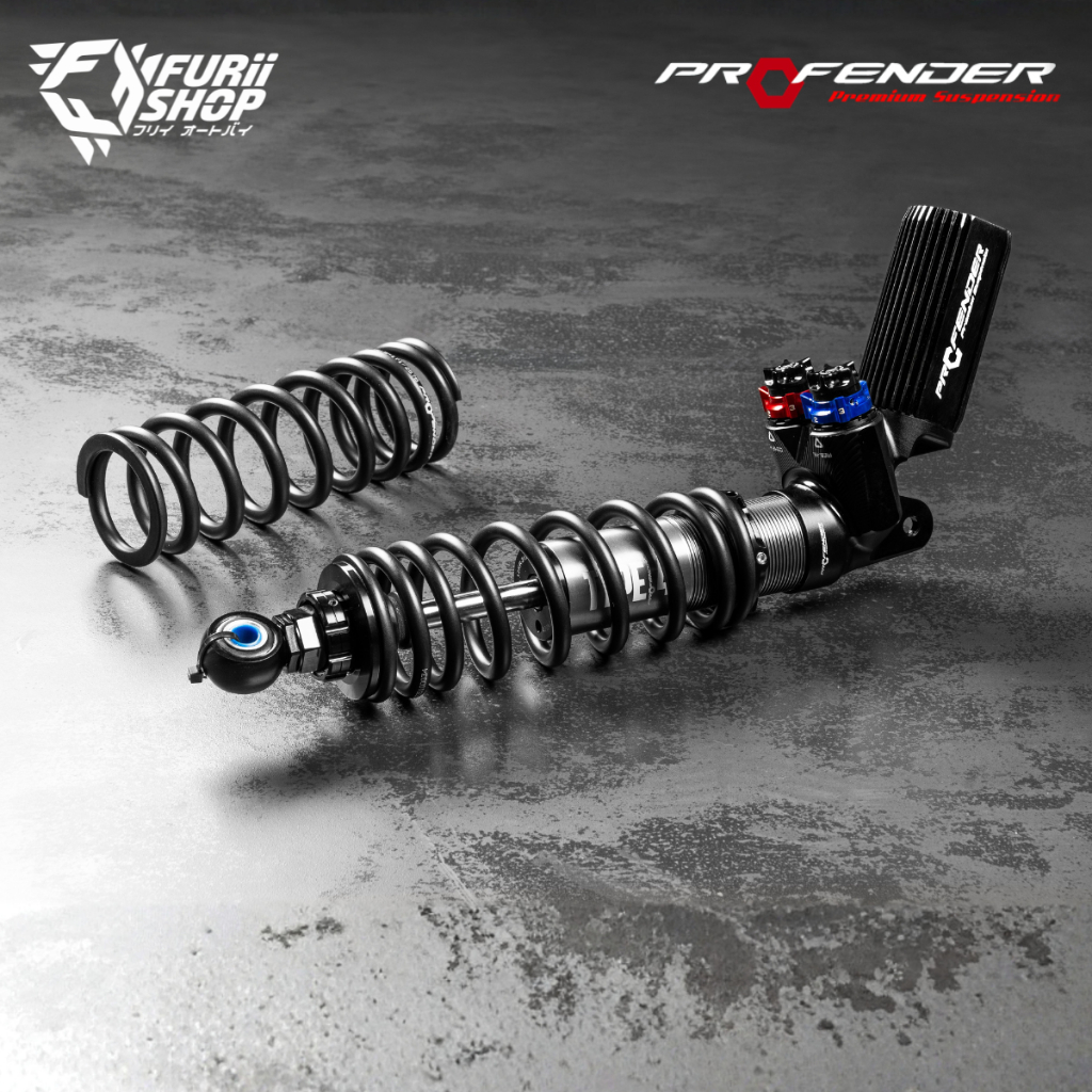 โช๊คหลัง PROFENDER TYPE4 ดำ สำหรับ Honda Giorno ( STD-LIFT 10mm ...