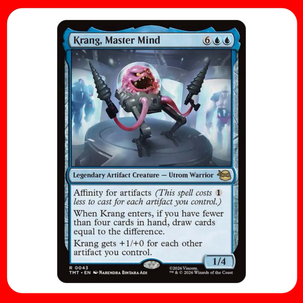 [MTG] Krang, Master Mind [TMT] [BLUE] [RARE] [NORMAL] [ENG] (การ์ดเมจิค ...