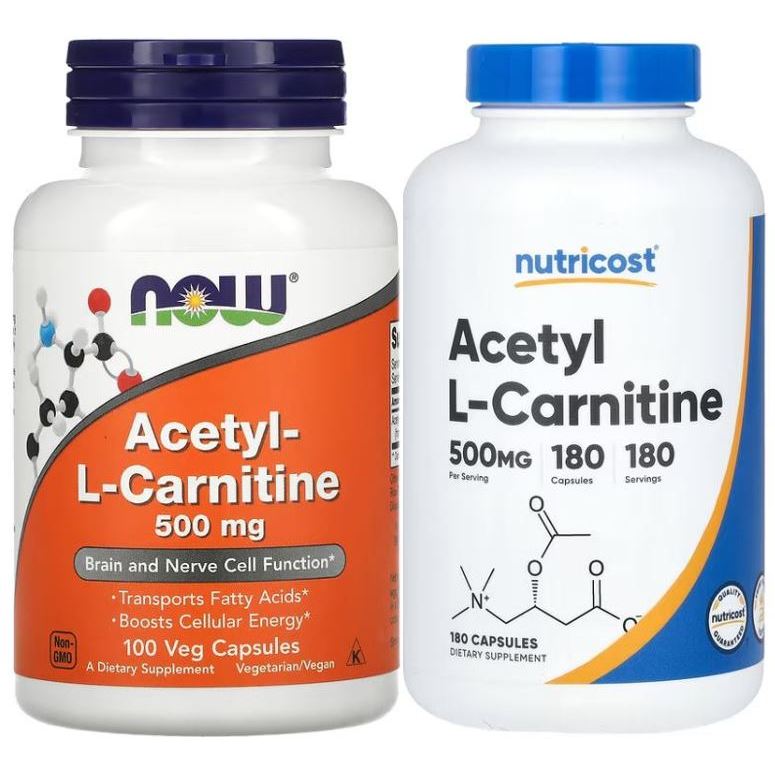 nutricost acetyl l carnitine 500mg ส่งออกภายในวัน) NOW / Nutricost Acetyl-L-Carnitine, 500 mg