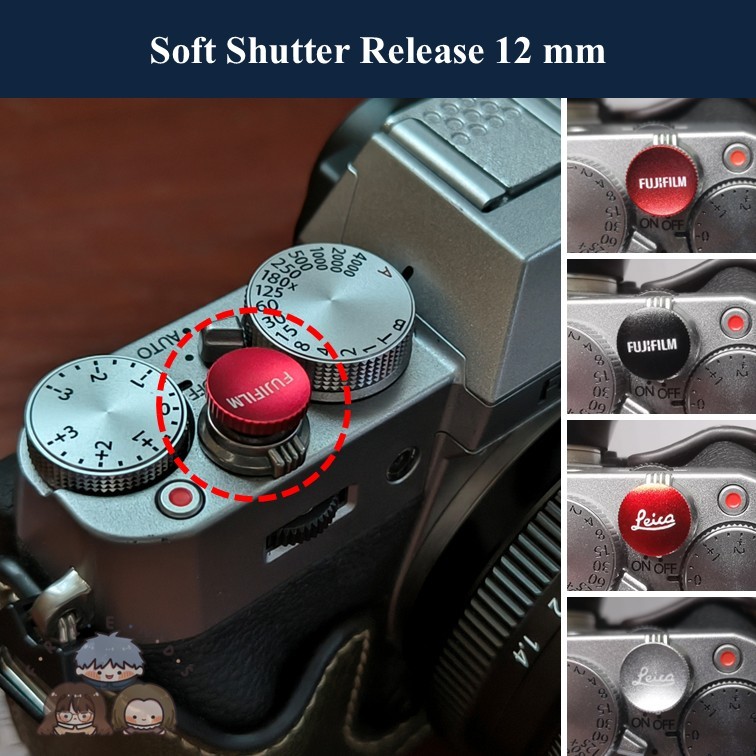 Soft Shutter Release 11 mm ลาย Leica & FUJIFILM พร้อมยาง O Ring / ปุ่ม ...