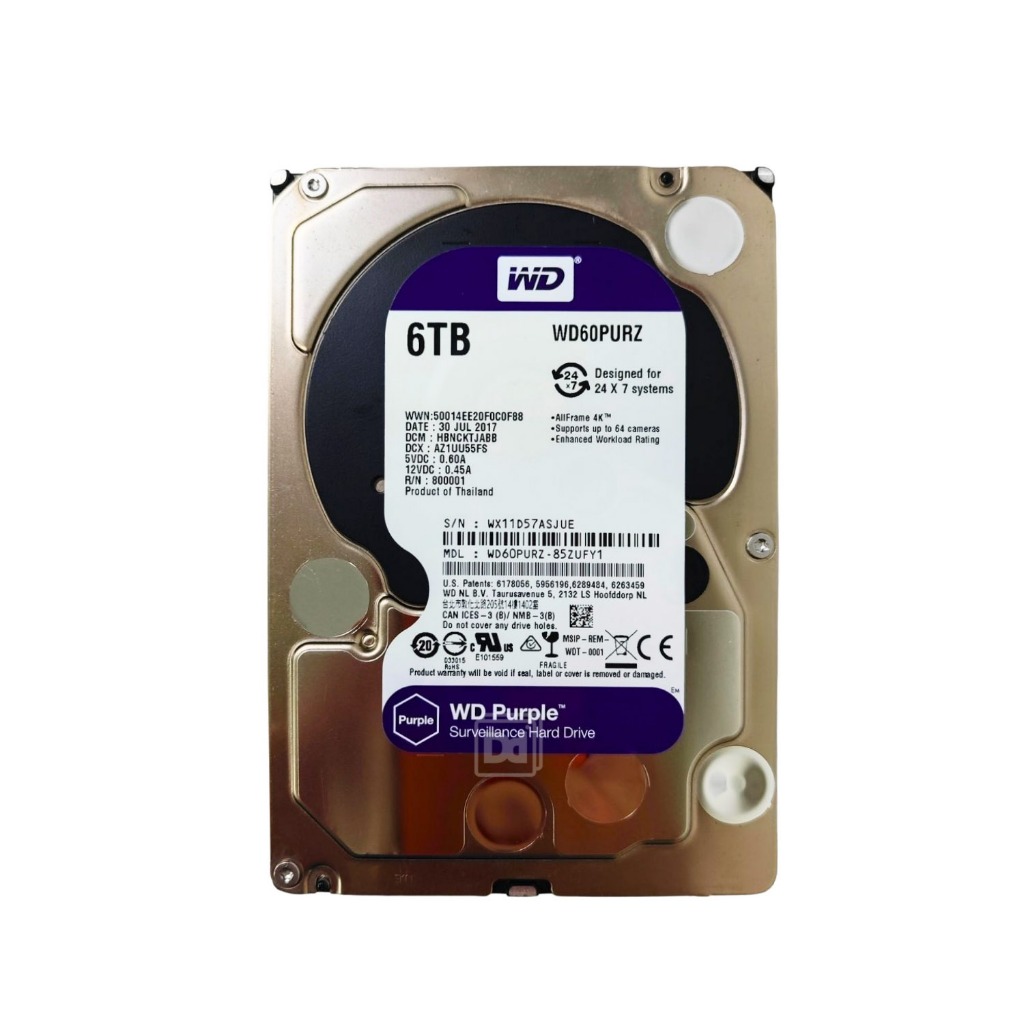 ฮาร์ดดิสก์ WD 4TB 6TB 8TB 12TB 5400RPM 7200RPM SATA3 6Gbps 3.5