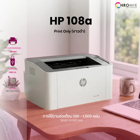 HP Laser 108A,108W Printer (4ZB79A / 4ZB80A) *ของใหม่มือ 1