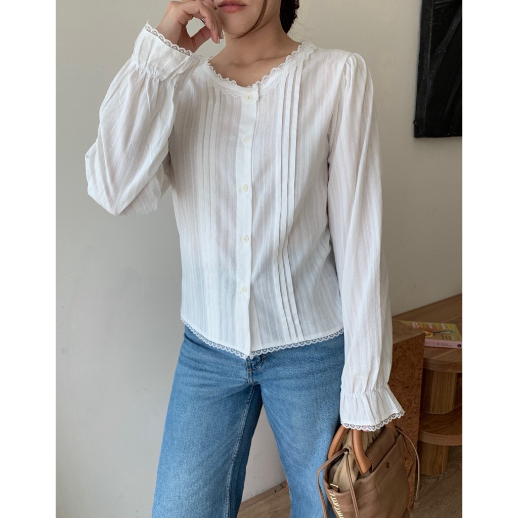 Charlotte Irony | Juliet Lace Blouse