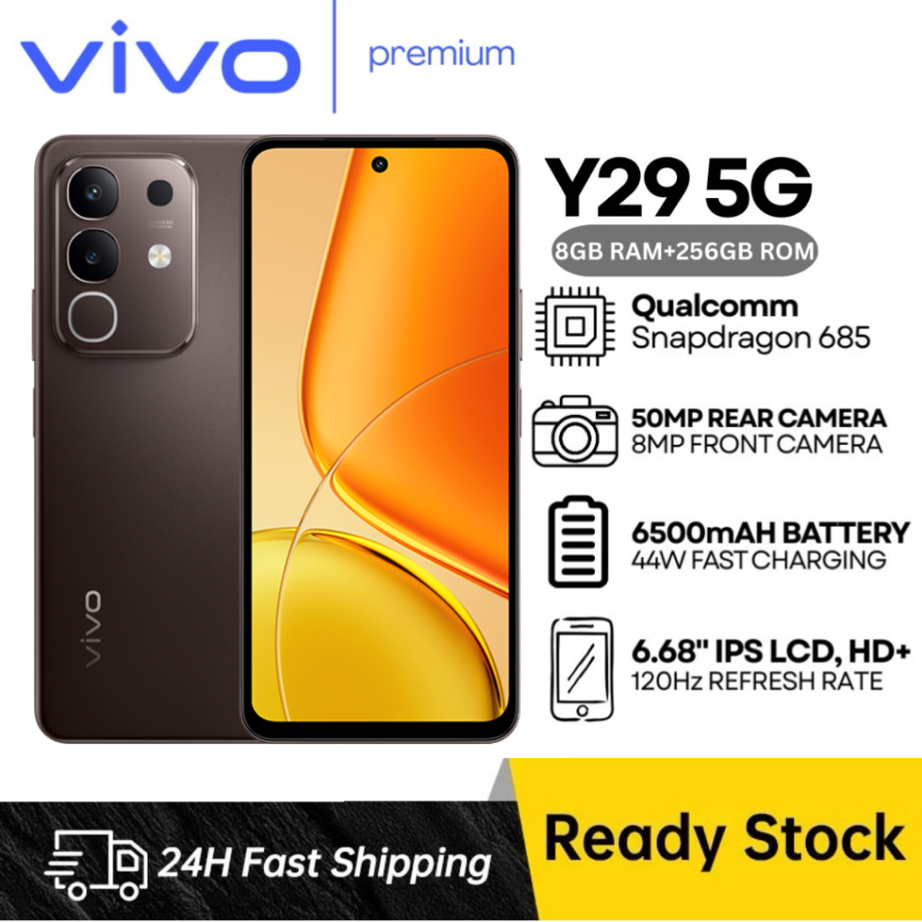 VIVO Y29 8/256GB ฟีเจอร์ AI อัจฉริยะ 5G ชิปเซ็ต Snapdragon 685 แบต ...