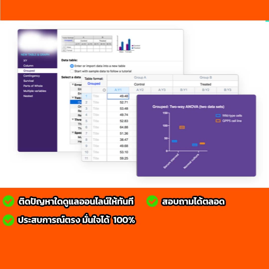 graphpad prism 11 2026 สำหรับ Windowsx64 และ macos สอบถามได้เลยครับ ...