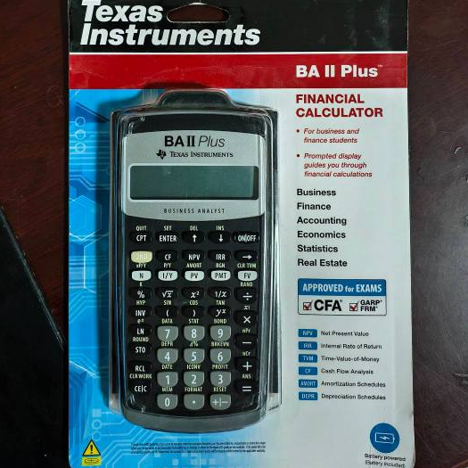 [มือสอง] เครื่องคิดเลขการเงิน Texas Instruments BA II plus และ TI BA II ...