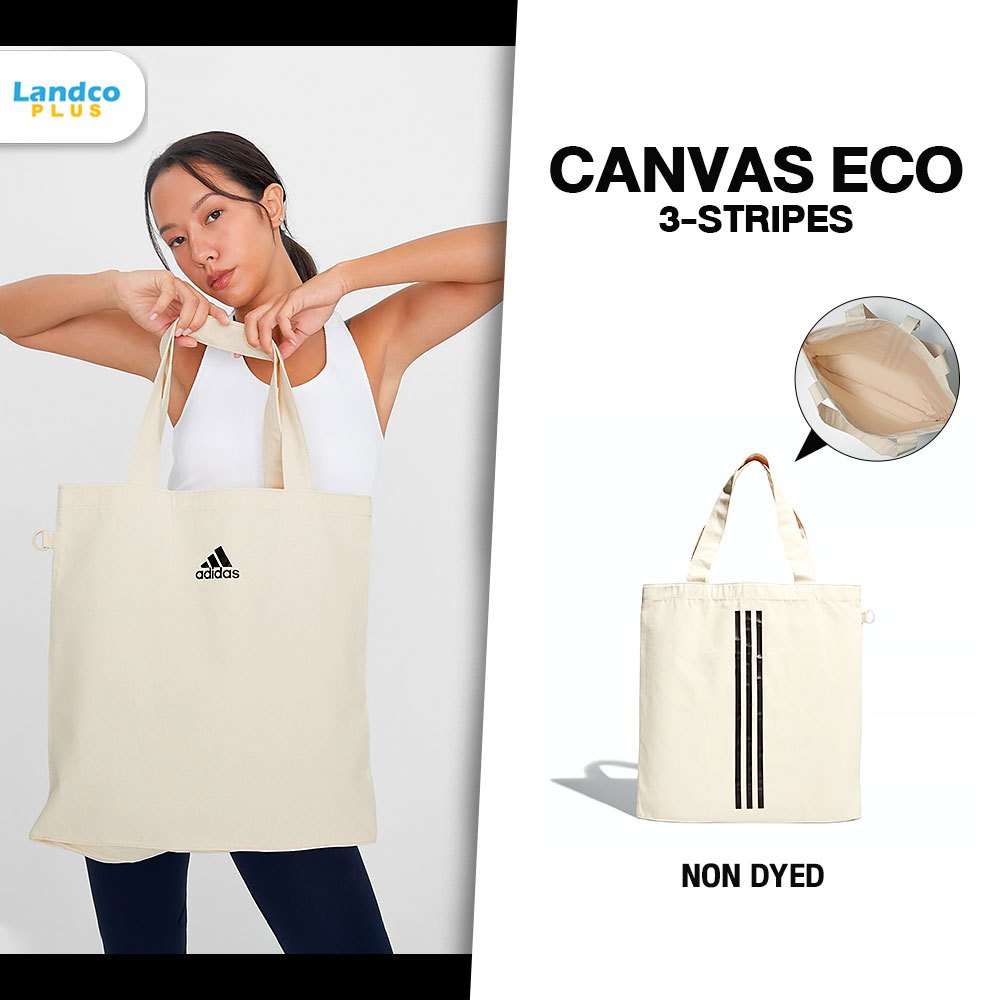 Adidas อาดิดาส กระเป๋าผ้าถือ กระเป๋าผ้า Canvas Eco Bag HI3520 Non Dyed ...