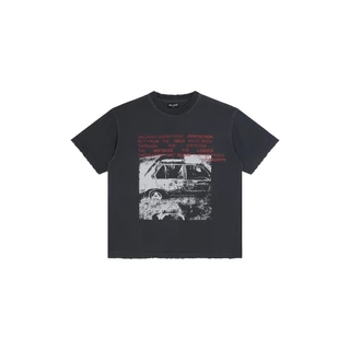 We Grow From? Regular Black Faded / เสื้อยืด