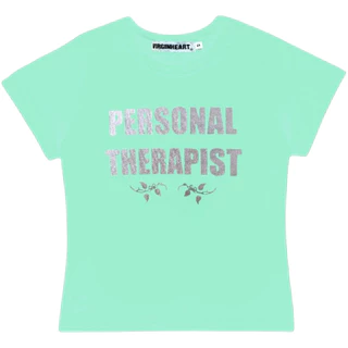 VGH PERSONAL THERAPIST BABY TEE LOGO GREY