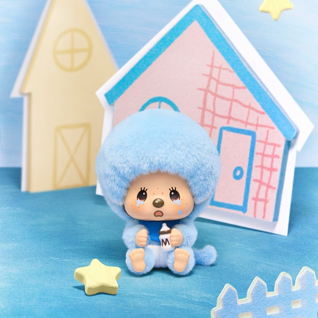 1จุ่ม》Miniso x Monchhichi MonMon Farm Classic Coffee🥯พวงกุญแจ