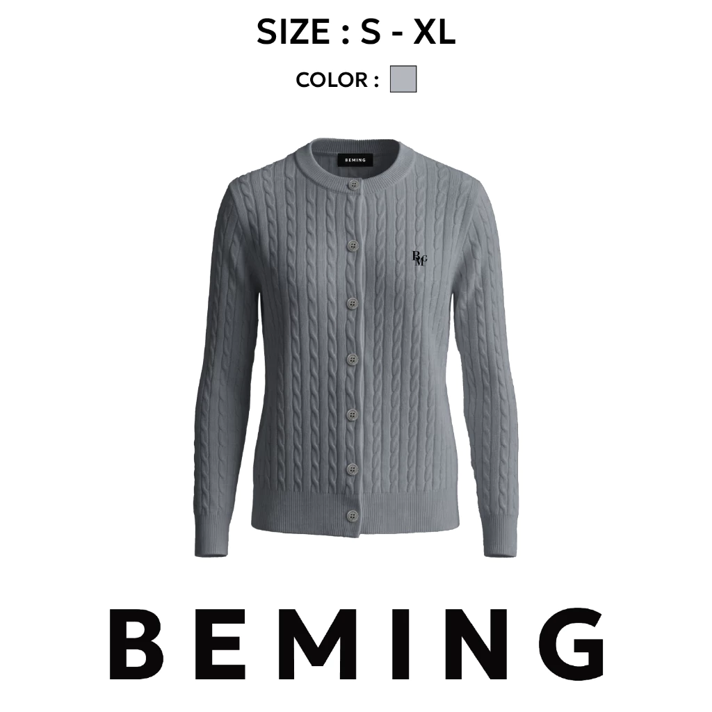 รีวิว Bemingtop643 BMG Knit Cardigan คาร์ดิแกนไหมพรมลายเปียรุ่นยอดฮิต สเปก สี และราคาล่าสุด (beming cardigan) 3
