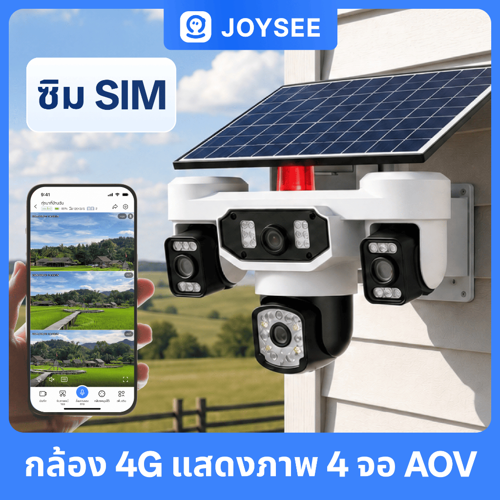 JOYSEE D30-4G สามารถซูมเข้าซูมออกได้ สามเลนส์ หน้งจอ คู่3กล้อง HD 8ล้าน ...