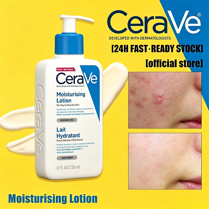 CeraVe เซราวี คลีนเซอร์ลดสิว 236ml สำหรับผิวมัน-ผสม-ผิวเป็นสิว ลดสิว กระชับรูขุมขน ด้วยกรดซาลิไซลิก 2% ปกป้องเกราะผิว