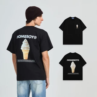 HOMEBOY เสื้อOVERSIZE    HB.ICECREAM  คอตตอน100% ใส่ได้ทุกวัน