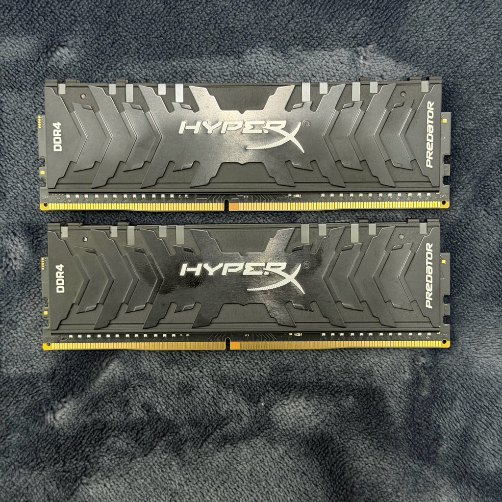 16GB (8GBx2) DDR4 3200Mhz KINGSTON HyperX PREDATOR RGB (HX432C16PB3AK2/16) (แรมพีซี) Memory RAM (หน่วยความจำ) แรม มือสอง
