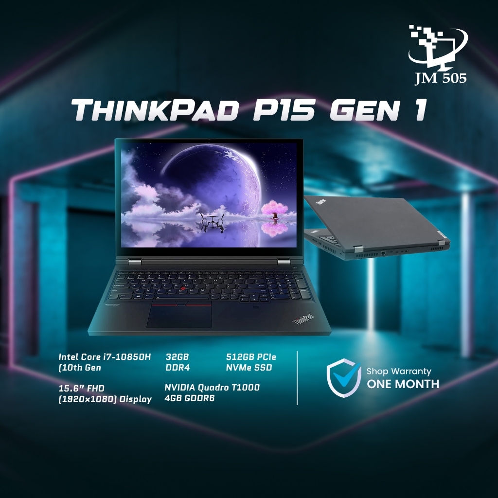 [2nd Hand] Lenovo ThinkPad P15 Gen 1 — Core i7 10th Gen / 32GB / 512GB ...