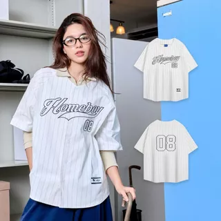 HOMEBOY เสื้อOVERSIZE HB.HMBY.CLUB.JERSEY คอตตอน ใส่ได้ทุกวัน