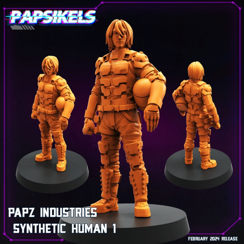 Synthetic Human [1] - MegaBio - Humanoid Human / 32mm scale 3D printed ...