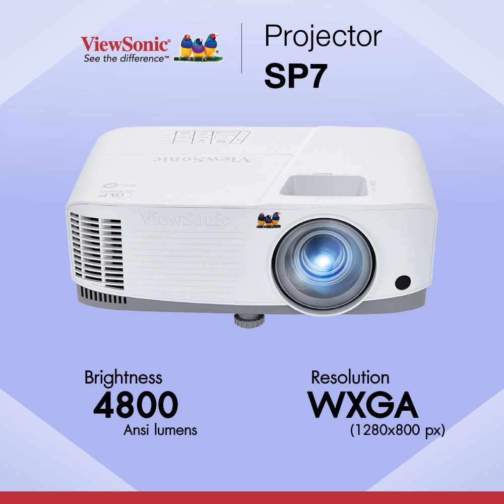 Projector ViewSonic SP7 (WXGA Resolution, 4800 Ansi Lumens) รับประกัน ...