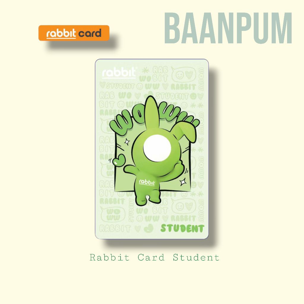 Rabbit Card บัตรแรบบิทพิเศษสำหรับบุคคลนักเรียน-นักศึกษา 2024 | Shopee ...