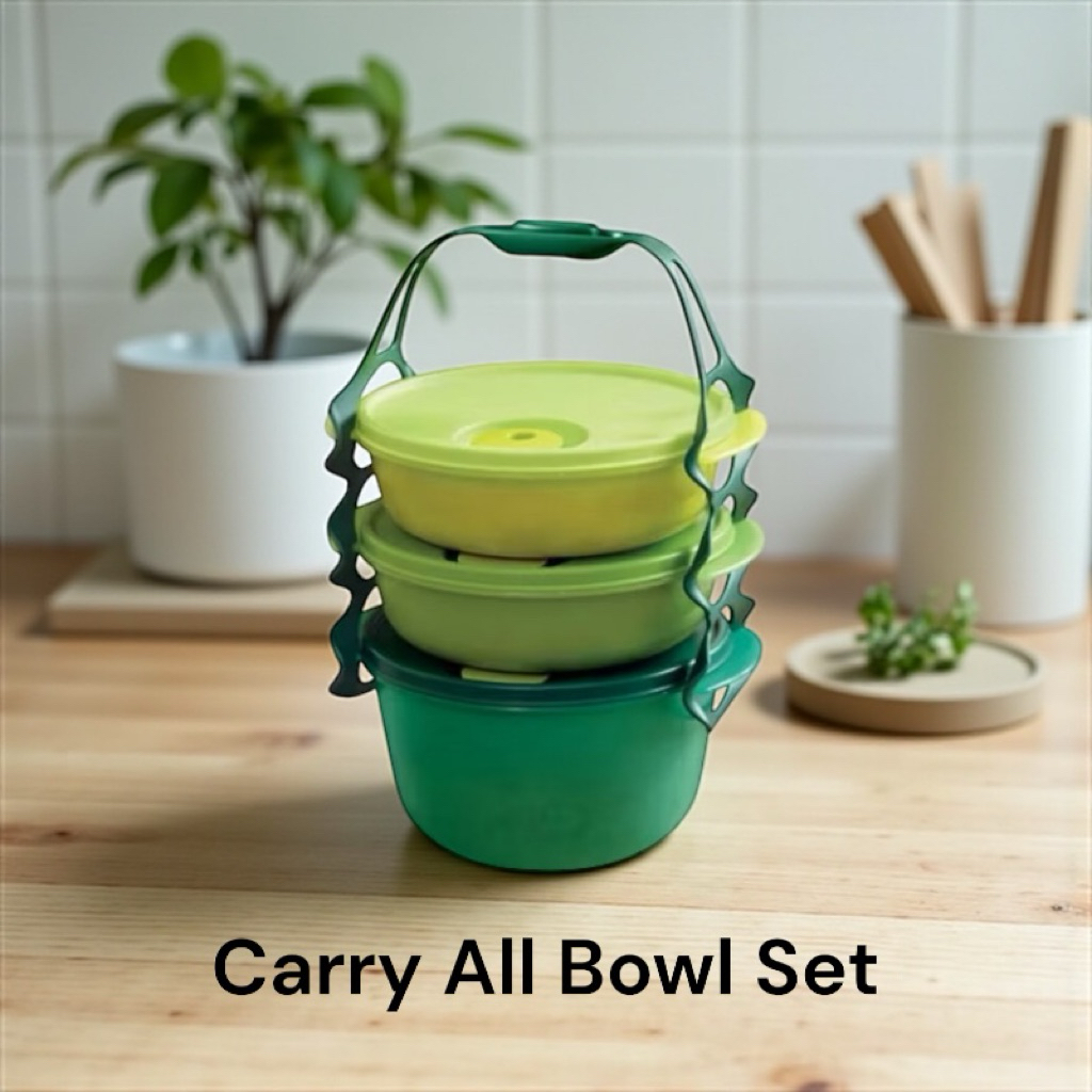 ปิ่นโต 3ชั้น Tupperware รุ่น Carry All Bowl Set อุ่นในไมโครเวฟได้ ...