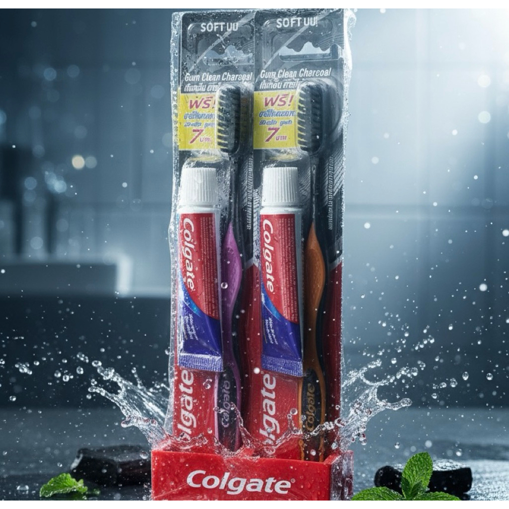 (ส่งด่วน Express Delivery ส่งไว ภายในวัน)Colgate Gum clean Charcoal กัม ...