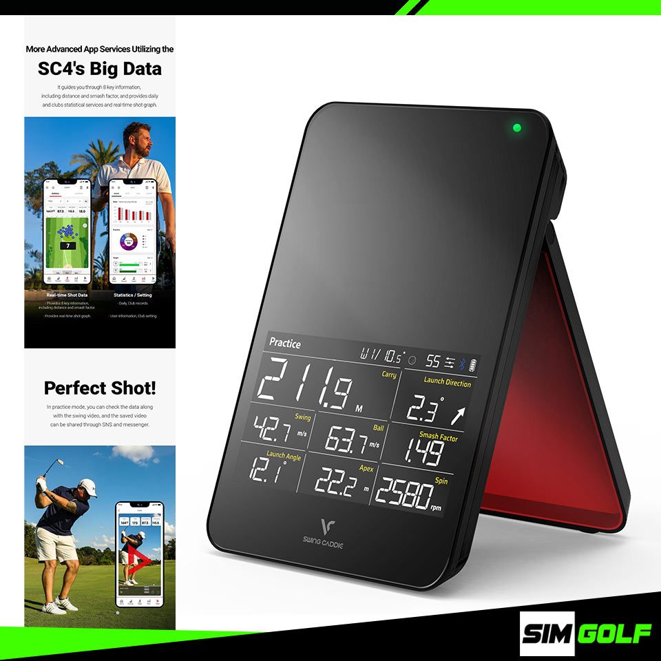 Voice caddie SC4 / SC4 PRO Simulator + Launch Monitor เครื่องวิเคราะห์ ...