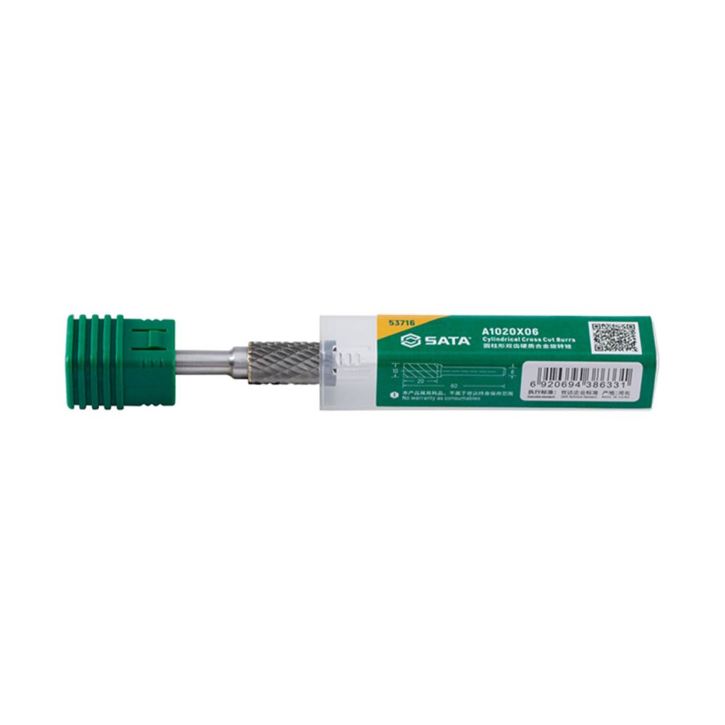 SATA 53716 ดอกเจียรคาร์ไบท์ แกน 6 มม. ทรงกระบอก Dual Cut | Shopee Thailand