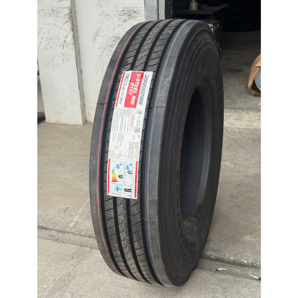 ยางบรรทุกบริสโตน Bridgestone รุ่น V-STEEL RIB R157 ขนาด 11R22.5 ยางปี ...
