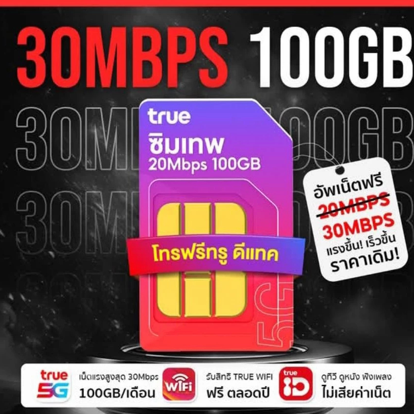 ซิมเทพ 2̶0̶m̶b̶ 30mb 100GB ซิมเทพทรู simเทพ ซิมเน็ต ซิมเน็ตรายปี ซิมราย ...