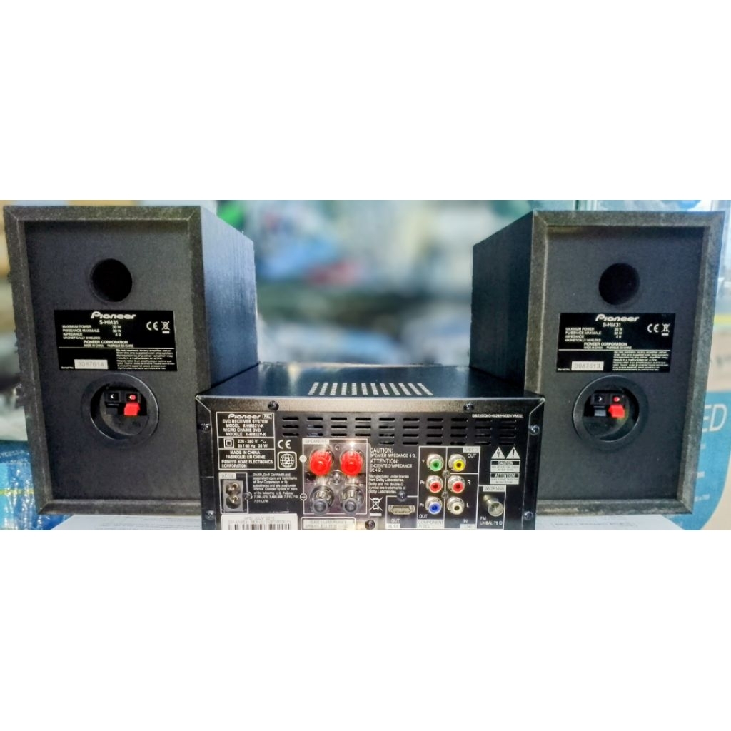 Pioneer เครื่องเล่น DVD Micro Compo MP3 Bluetooth ระบบ HDMI กำลังขับ 60 ...