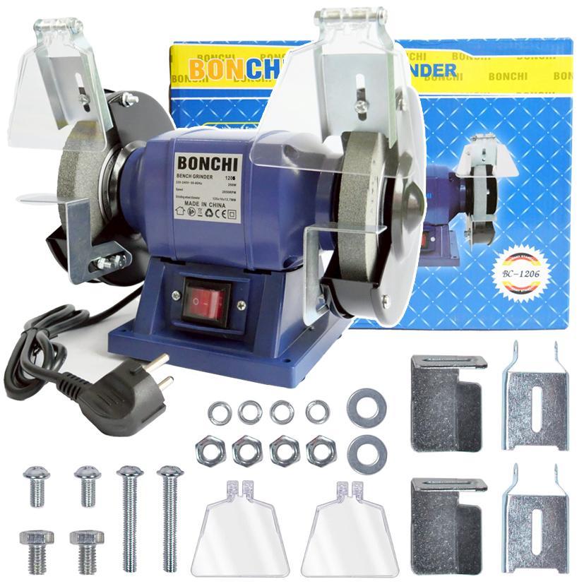 BONCHI เครื่องเจียรหินไฟ 6 นิ้ว BC-1206 มอเตอร์ 350 วัตต์ ฐานแข็งแรง ...