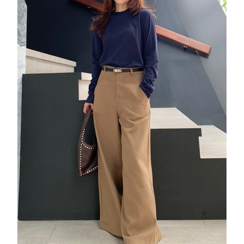 Charlotte Irony | Basic Denim Pants with Belt