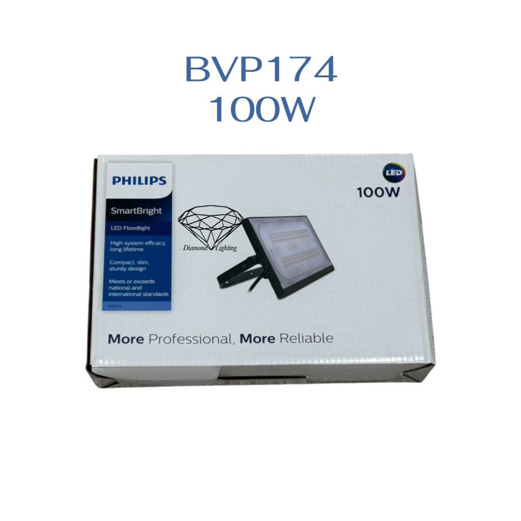 Philips LED Floodlight โคมไฟ สปอร์ตไลท์ แอลอีดี ฟิลิปส์ BVP174 100W ...