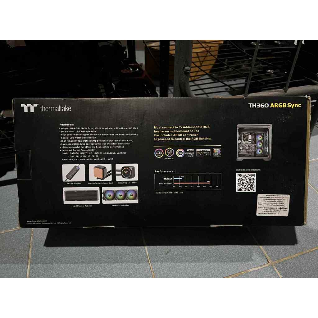 ชุดน้ำปิด 3 ตอน THERMALTAKE TH360 ARGB SYNC ของใหม่มือหนึ่ง | Shopee ...
