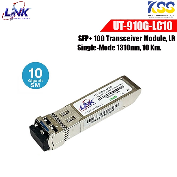 Link UT-910G-LC10 SFP+ 10G Transceiver Module, LR Single-Mode (SM ...