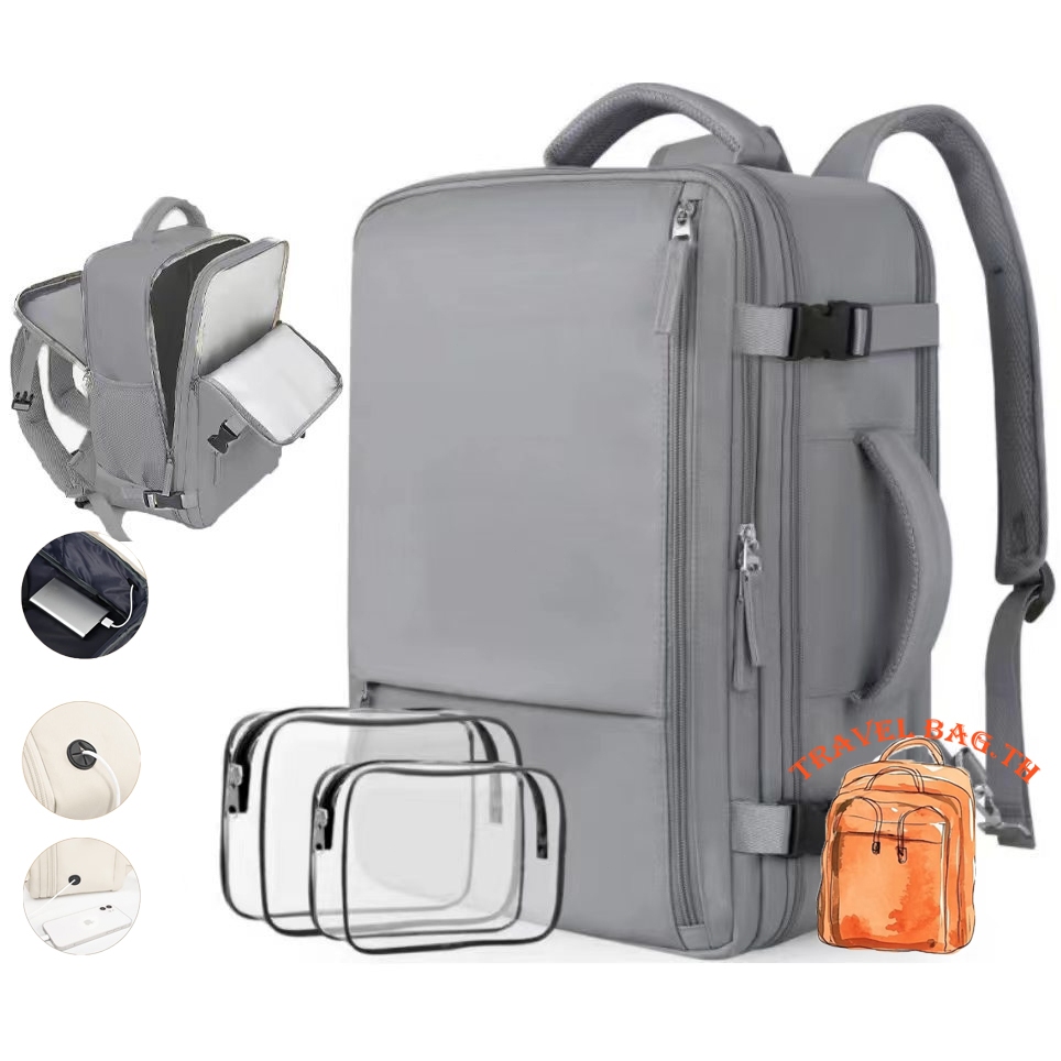 🎒กระเป๋าเป้ชายใหม่สำหรับธุรกิจ - กระเป๋าขยายได้สำหรับคอมพิวเตอร์ 17 นิ้ว | Shopee Thailand